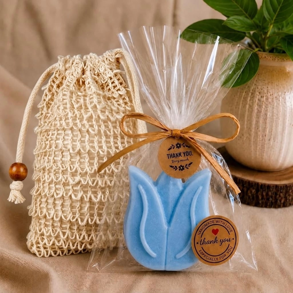 🩵 Sky Blue Tulip Soap