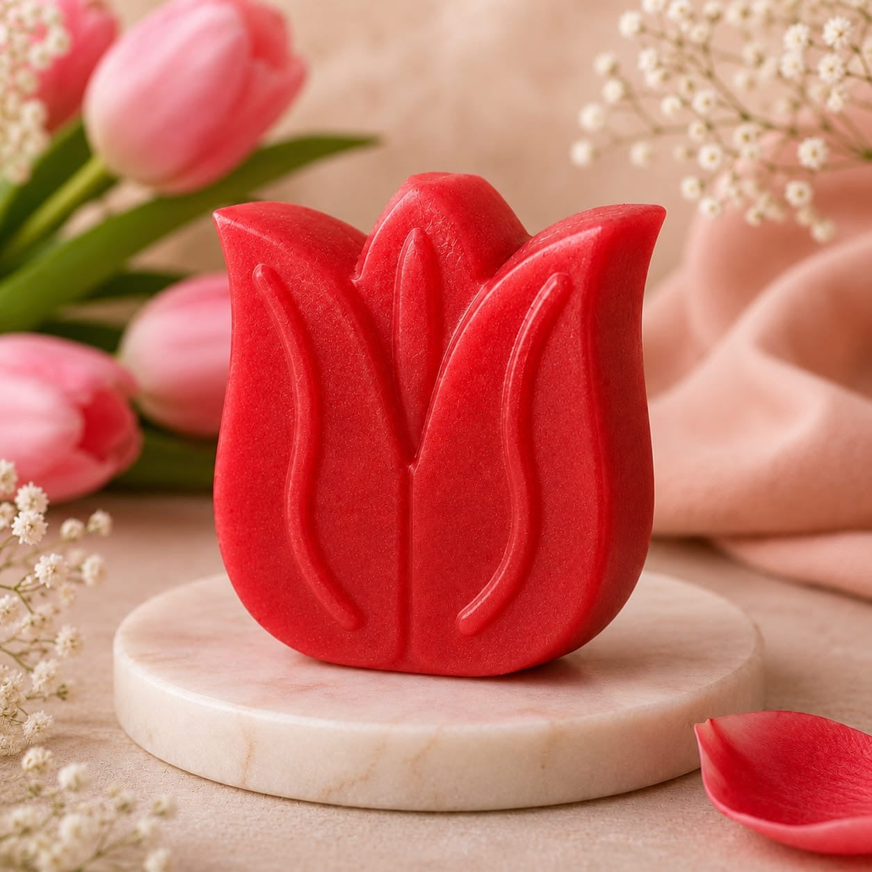 ❤️ Red Tulip Soap