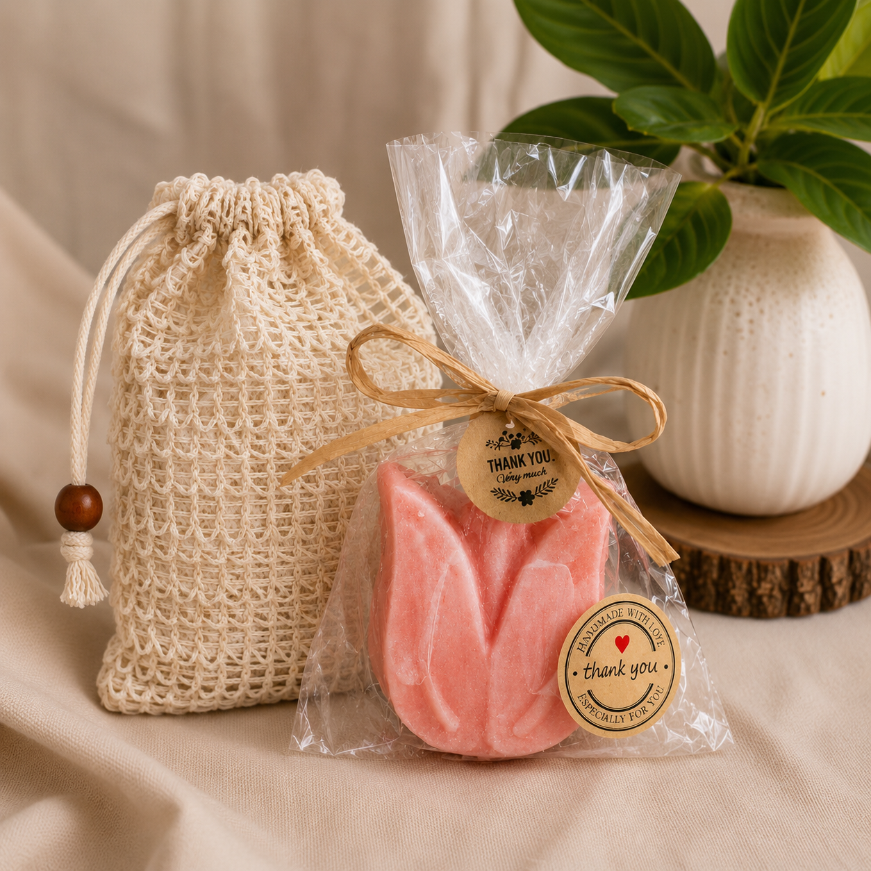 🌷 Pink Tulip Soap