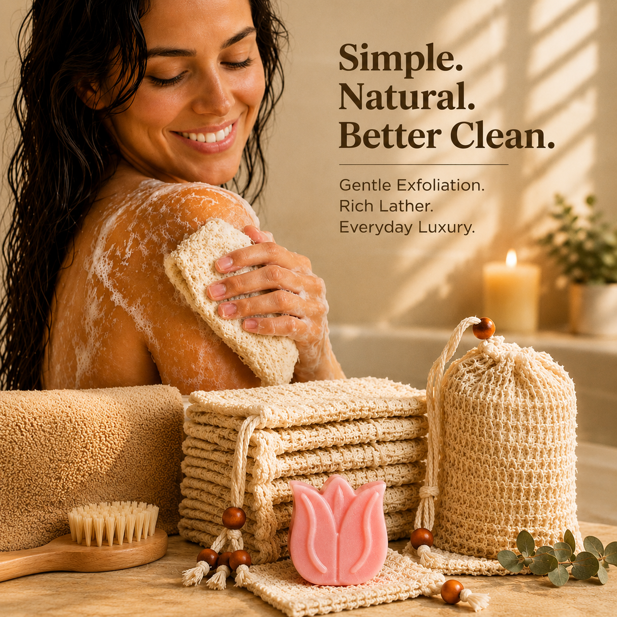 Exfoliating Soap Saver Bag | Reusable Soap Pouch